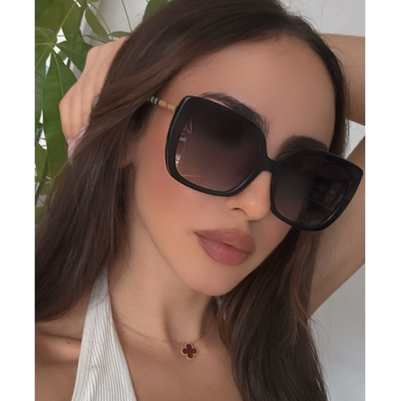 NEW Burberry BE4323F Caroll Square Sunglasses Black